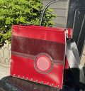 Box Bag: Burgundy Spot