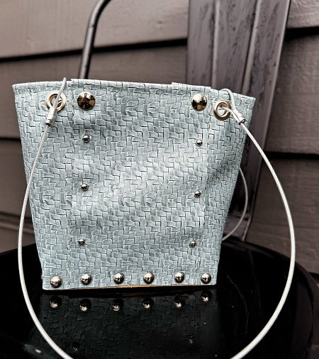 Small Woven Blue